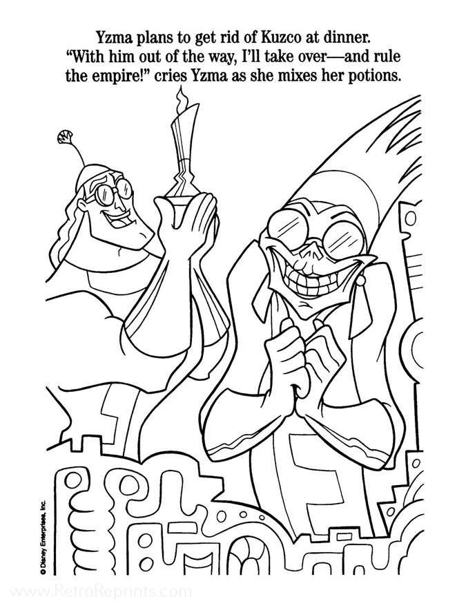 theme song guy coloring page high quality the emperors new groove