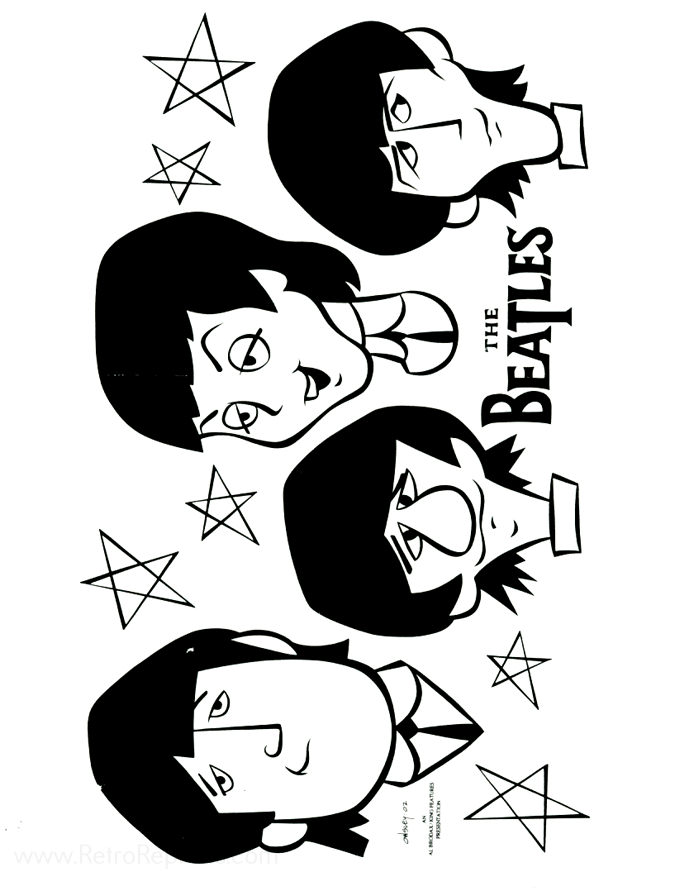 Beatles Coloring Sheets Coloring Pages