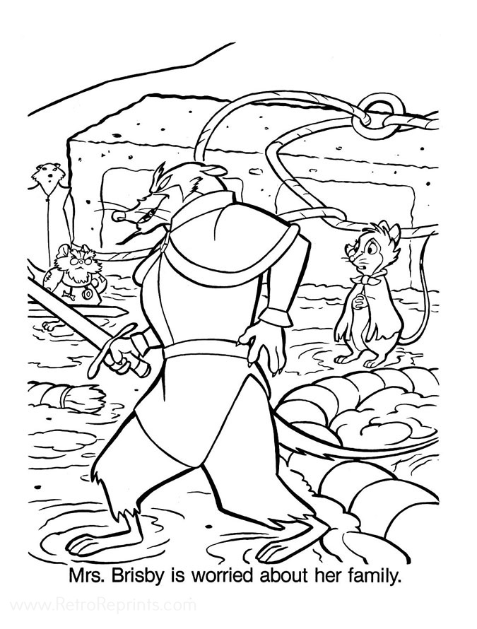 jeremy coloring pages printable the secret of nimh