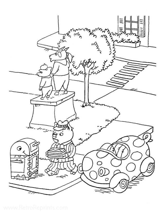 printable coloring pages fireman ralph the busy world of richard scarry