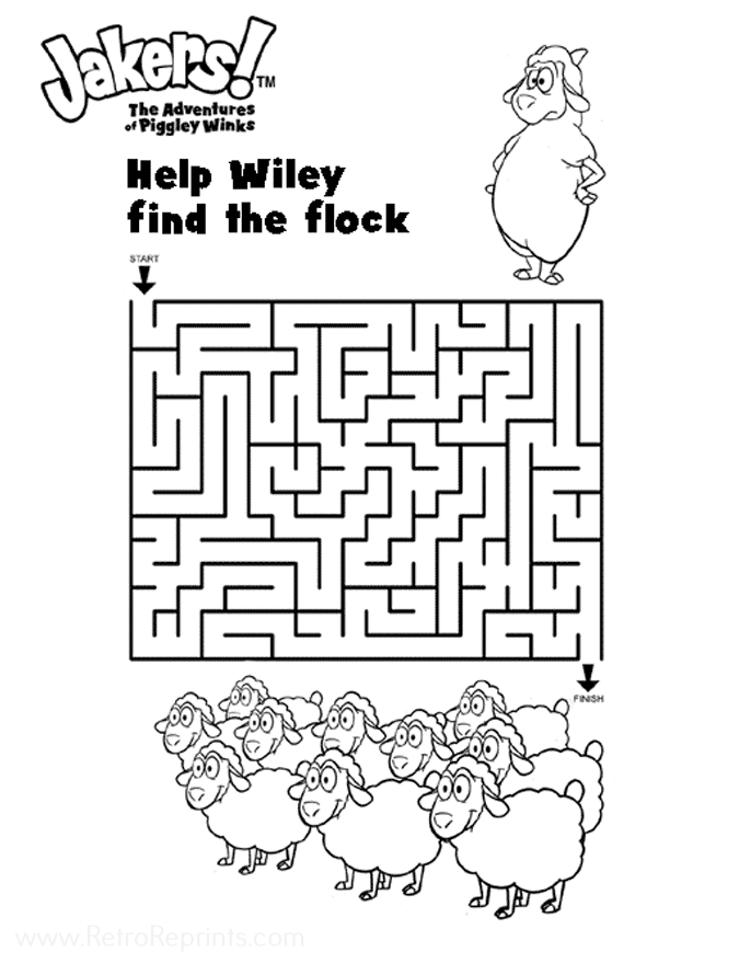 goosely ganderton coloring page pdf jakers the adventures of piggley winks