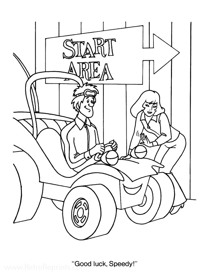 Speed Buggy Coloring Pages | Coloring Books at Retro Reprints - The ...