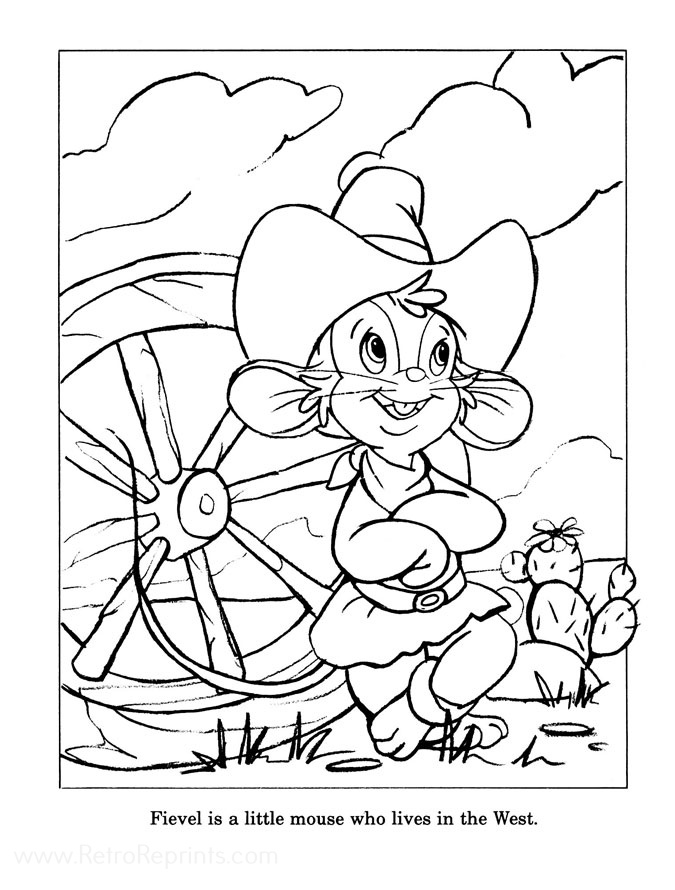 digit coloring pages printables an american tail