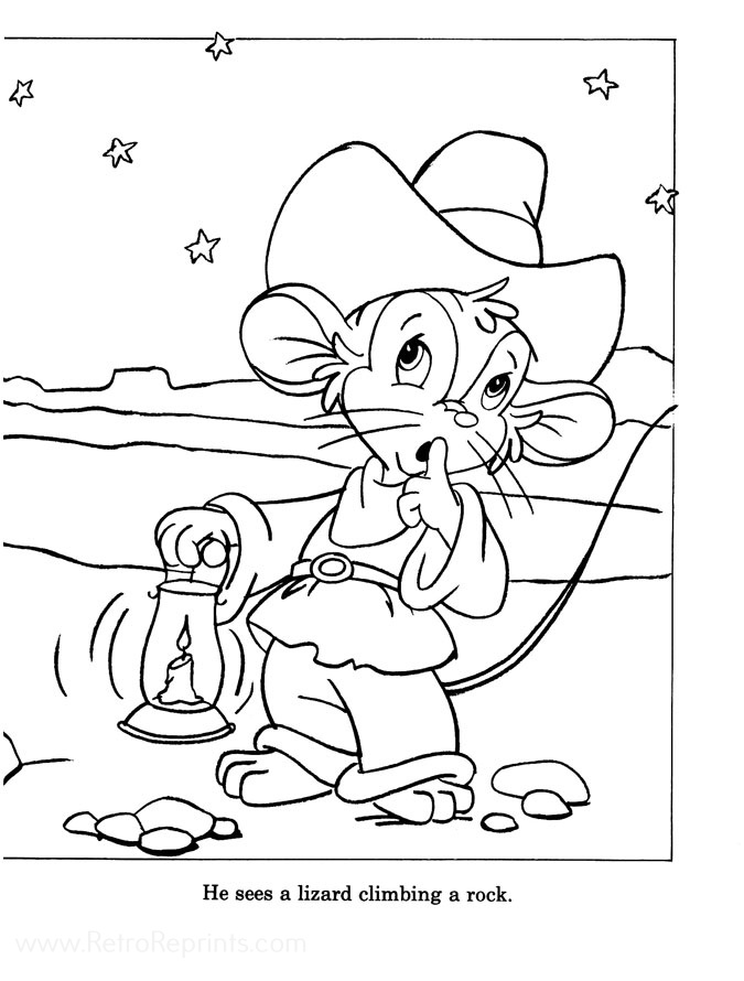 digit coloring pages printable an american tail