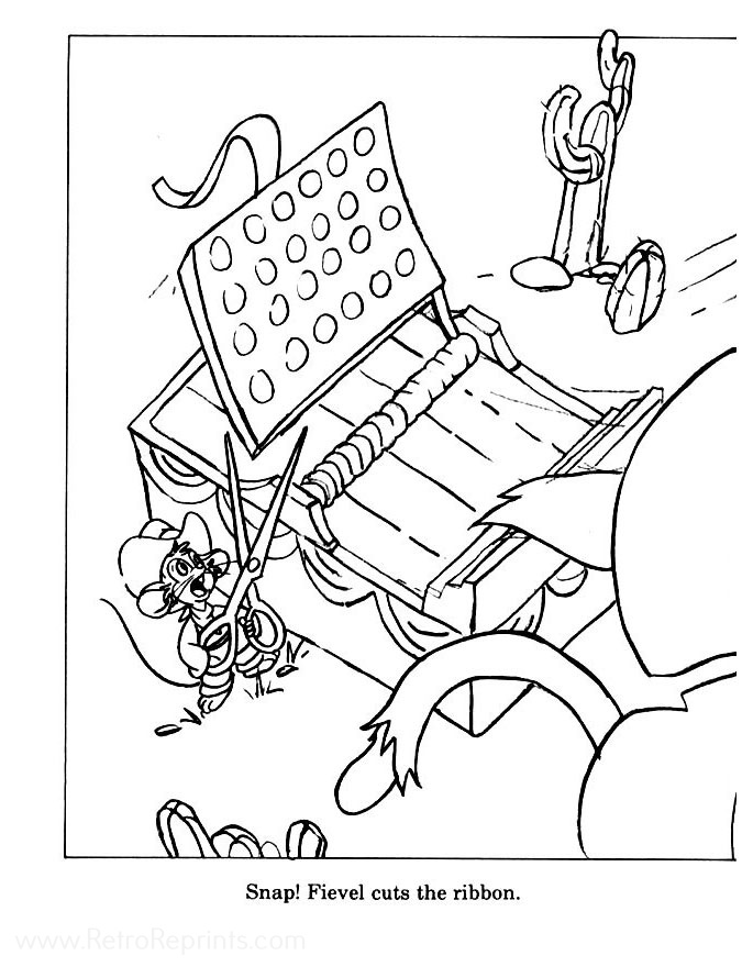 printable coloring pages an american tail