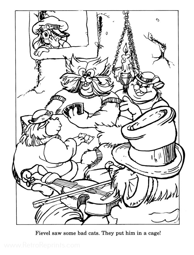 fievel mousekewitz coloring page high quality an american tail