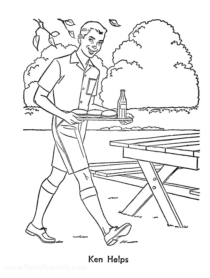 Barbie Coloring Pages | Coloring Books at Retro Reprints - The world's