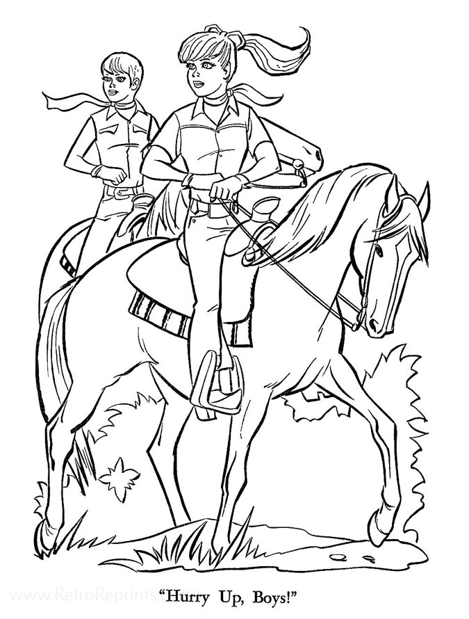 Barbie Coloring Pages | Coloring Books at Retro Reprints - The world's ...