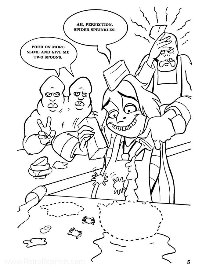 Beetlejuice Coloring Pages Coloring Books at Retro Reprints The