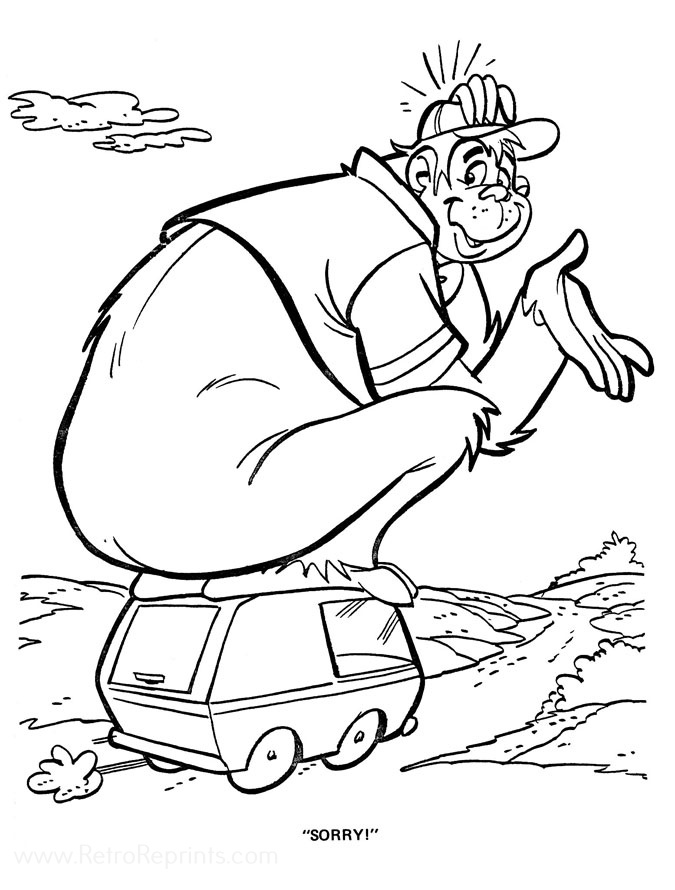 Grape Ape Coloring Pages