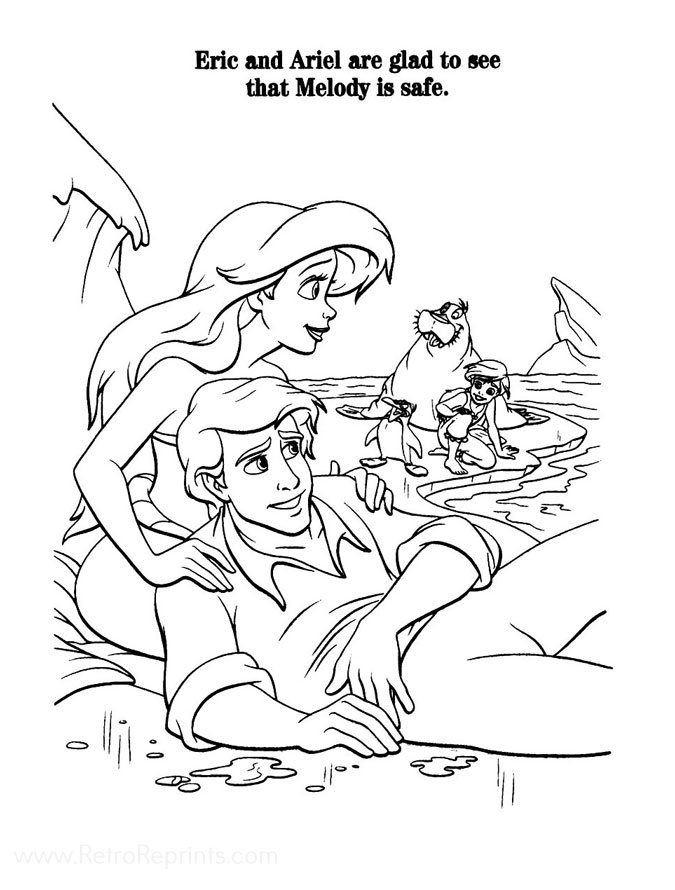 little mermaid ii disneys return to the sea coloring pages