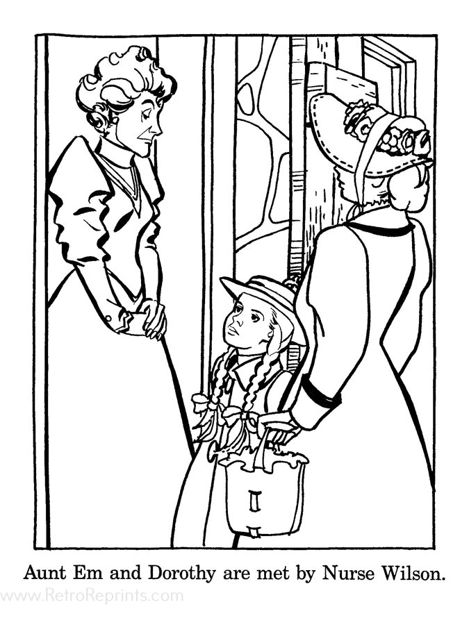 Return to Oz Coloring Pages Coloring Books at Retro Reprints The