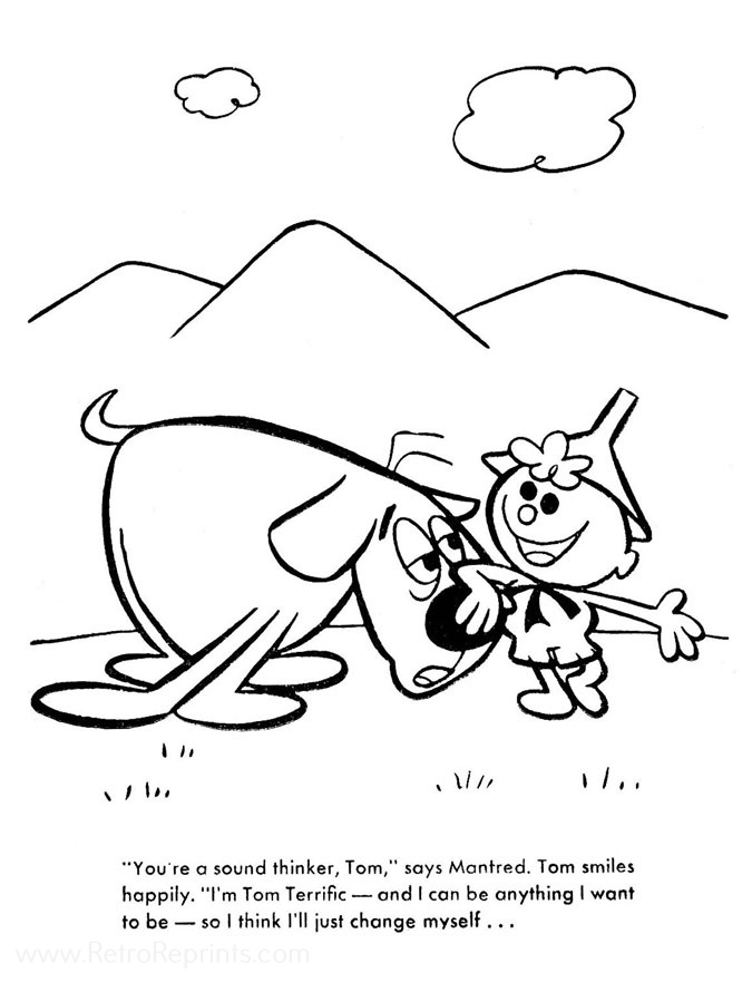 Tom Terrific Coloring Pages Coloring Books at Retro Reprints The