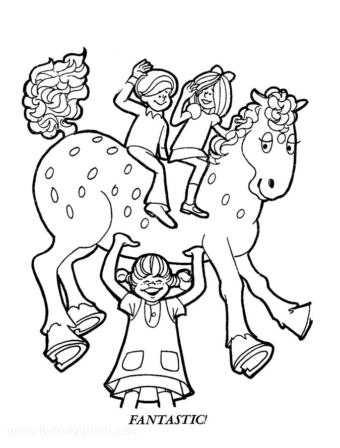 Pippi Longstocking Coloring Pages | Coloring Books at Retro Reprints