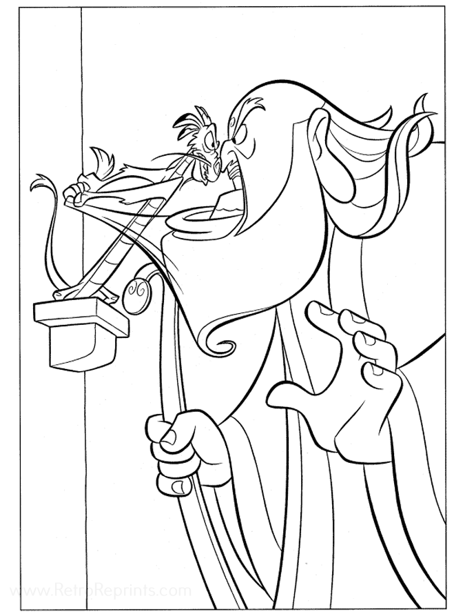 Mulan, Disney's Coloring Pages | Coloring Books at Retro Reprints - The