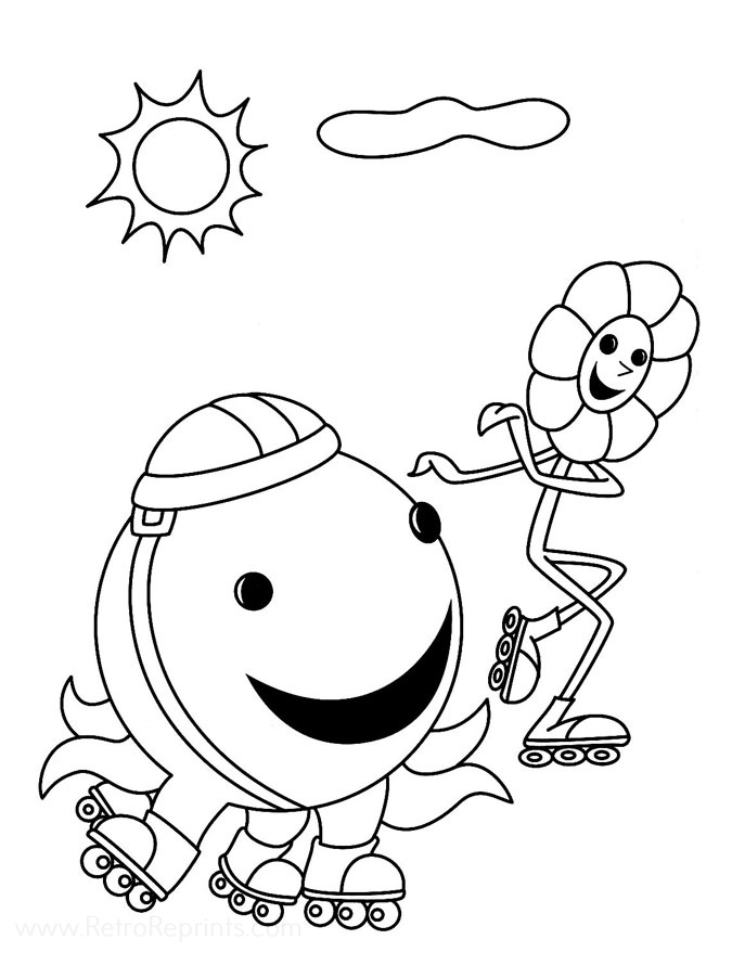 egbert coloring page in black and white oswald