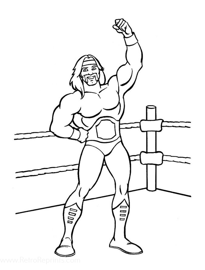 wwe hulk hogan coloring pages