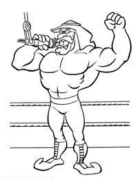 wwe hulk hogan coloring pages