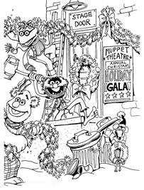 Muppets Jim Henson S Merry Christmas With The Muppets Coloring Books At Retro Reprints The World S Largest Coloring Book Archive