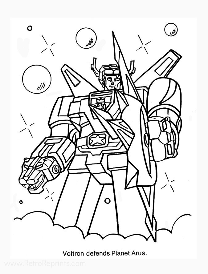 Voltron Defender of the Universe Coloring Pages Coloring Books at