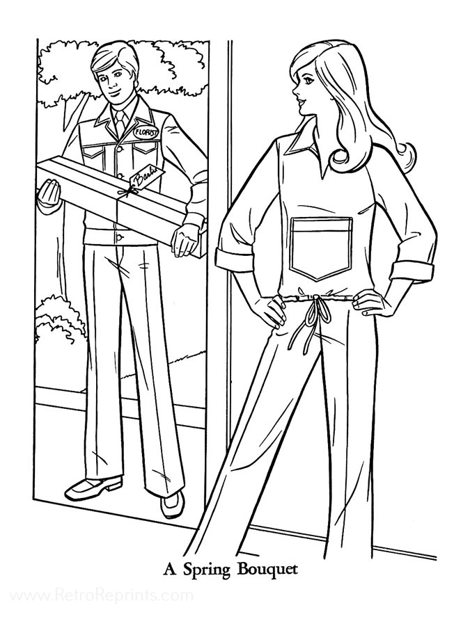 Barbie Coloring Pages | Coloring Books at Retro Reprints - The world's