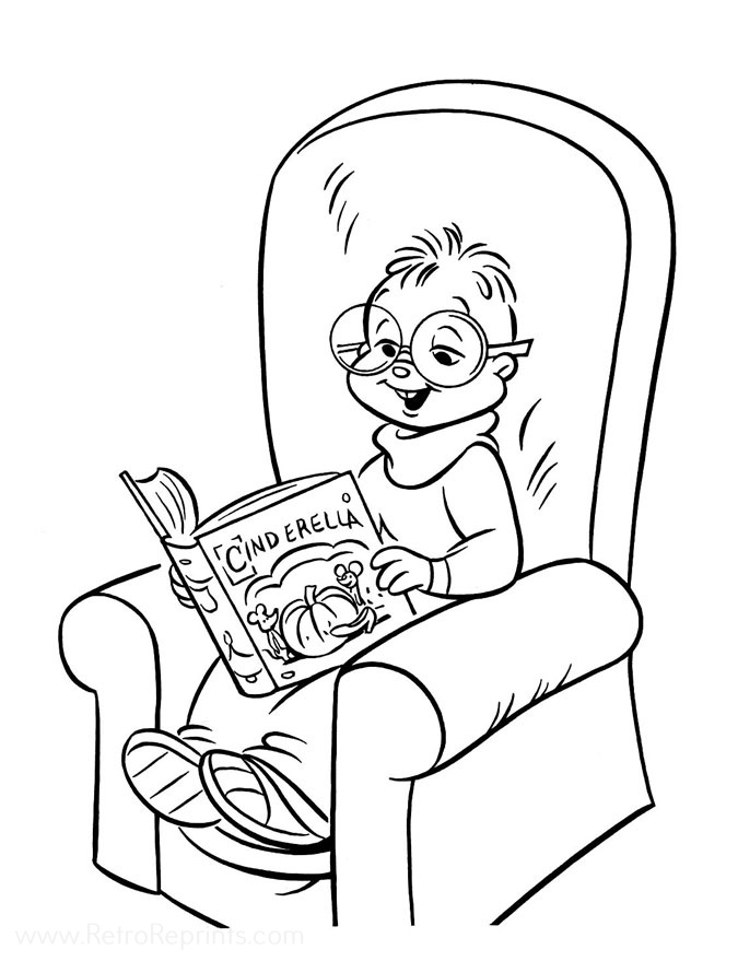 Alvin and the Chipmunks Coloring Pages | Coloring Books at Retro ...