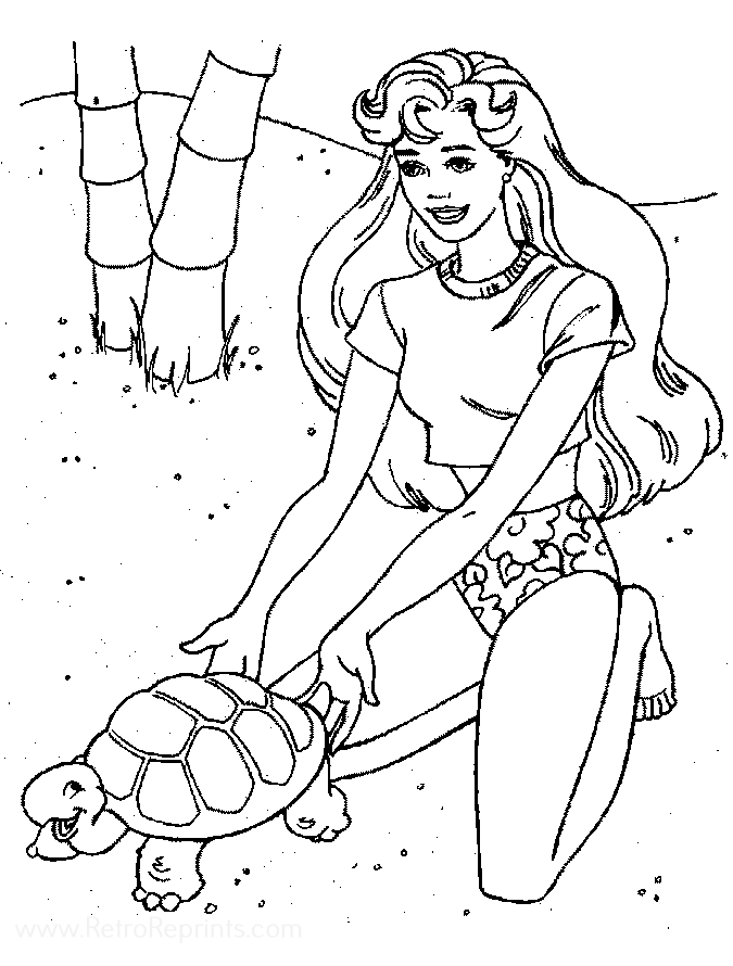 Barbie Coloring Pages | Coloring Books At Retro Reprints - The World'S