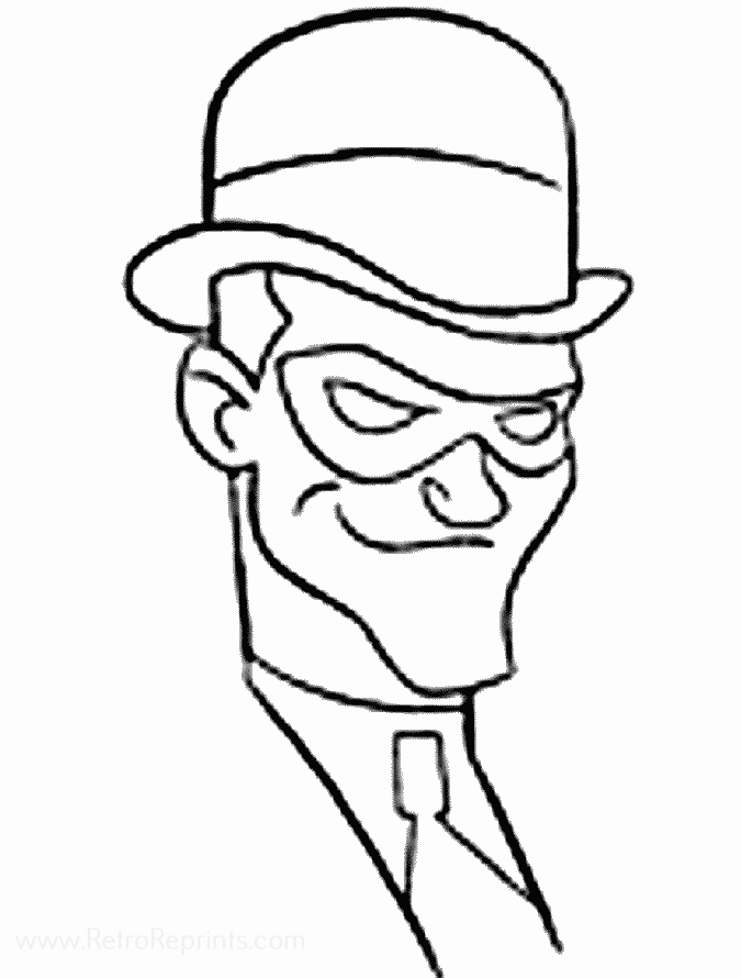 batman the animated series coloring page easy