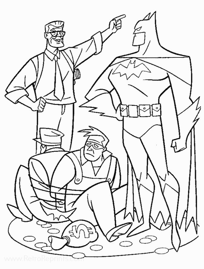 coloring pages batman the animated series