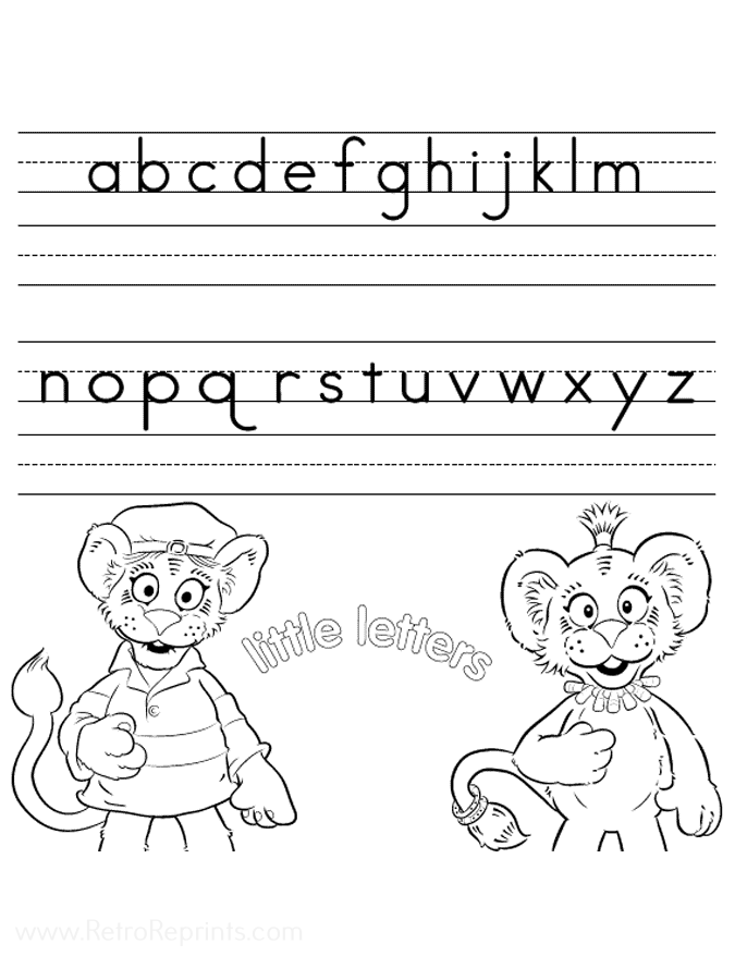 between the lions coloring page pdf