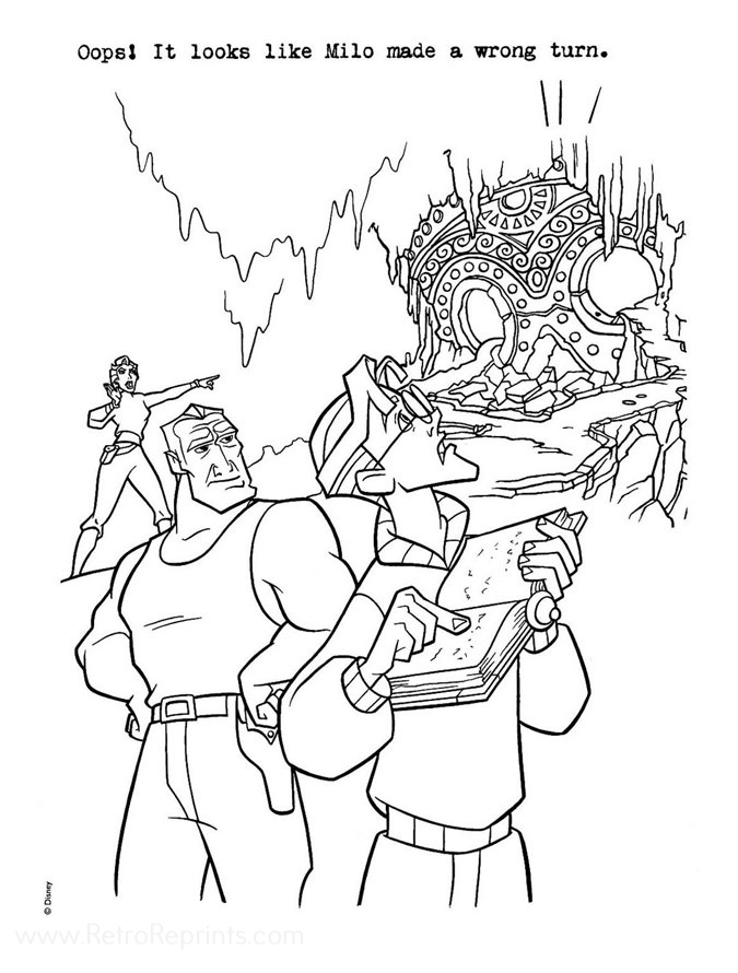 Atlantis: The Lost Empire Coloring Pages | Coloring Books at Retro