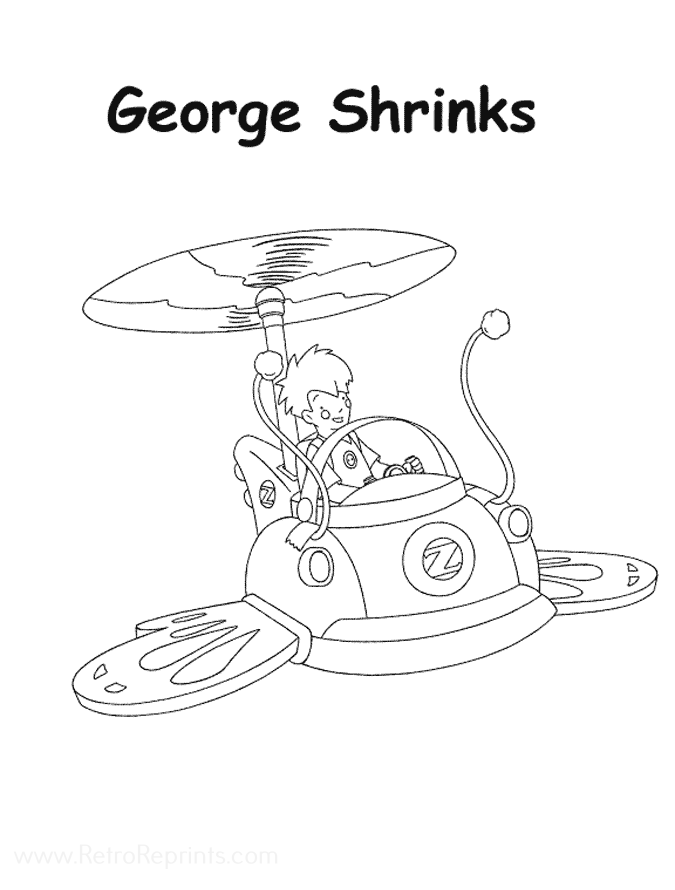 coloring george shrinks pages george shrinks