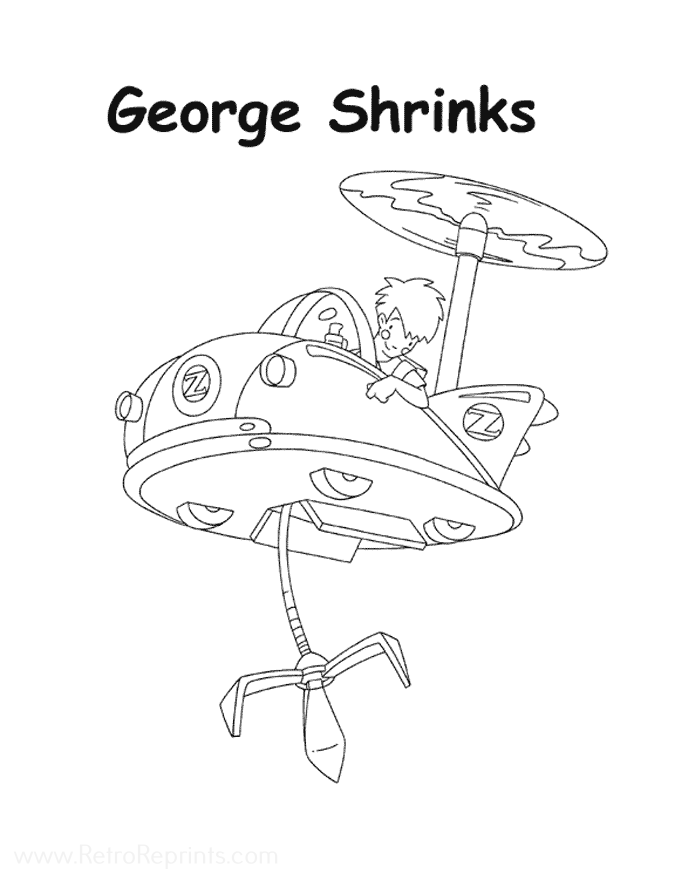 cousin courtney coloring page transparent png george shrinks