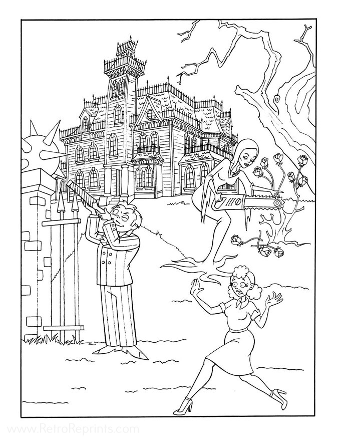 Addams Family, The (1992) Coloring Pages | Coloring Books at Retro