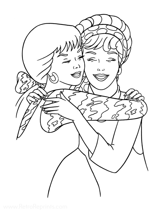 barbie valentine coloring pages