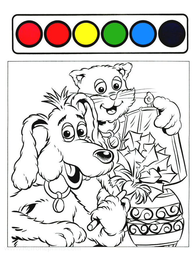 coloring the puzzle place pages