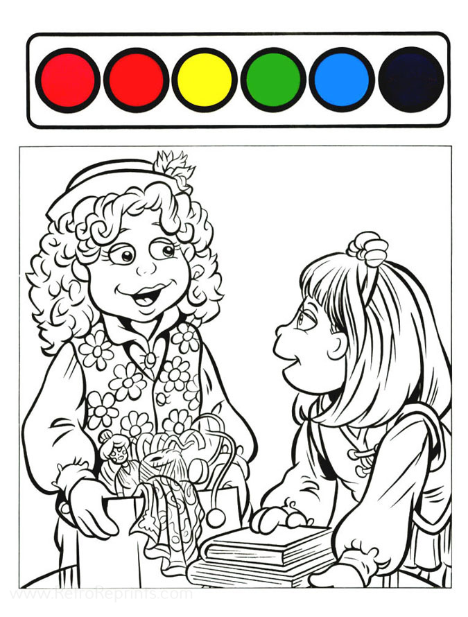 free printable the puzzle place coloring pages