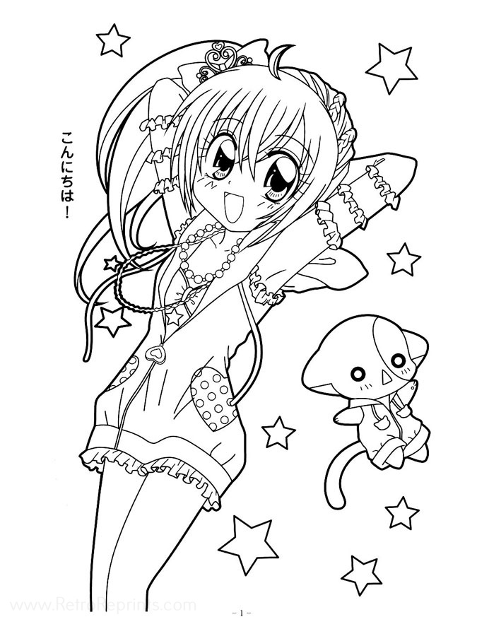 Kirarin Revolution Coloring Pages | Coloring Books at Retro Reprints ...