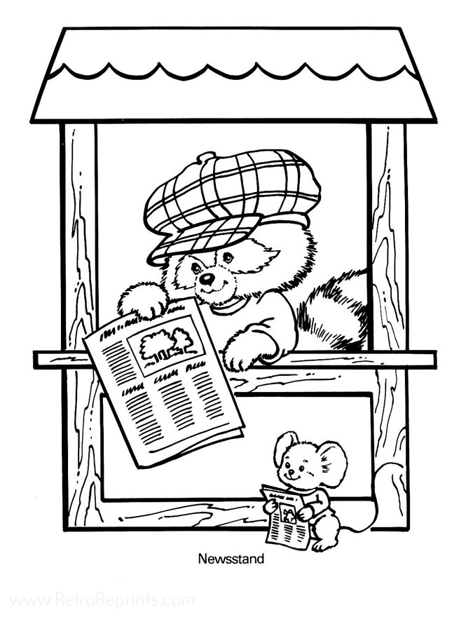 Critter Sitters Coloring Pages | Coloring Books at Retro Reprints - The ...