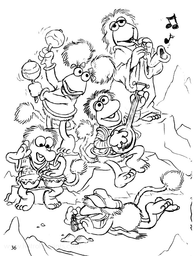 789 Cartoon Jim Henson Coloring Pages for Kindergarten