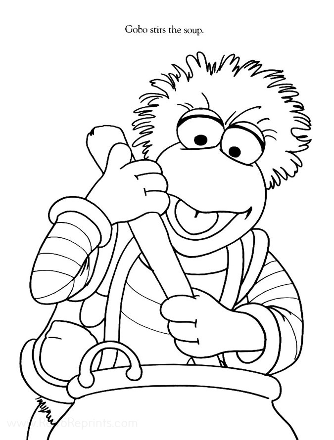 Fraggle Rock Coloring Pages Archive Henson Jim Sketch Coloring Page