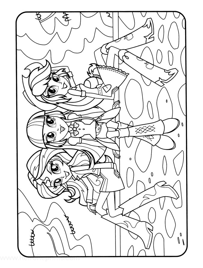 Discover My Little Pony Equestria Girls Coloring Pages