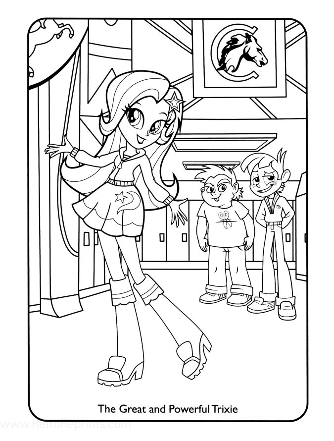 Discover My Little Pony Equestria Girls Coloring Pages