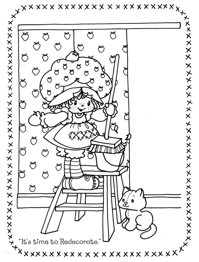 Strawberry Shortcake (classic) Coloring Pages | Coloring Books at Retro