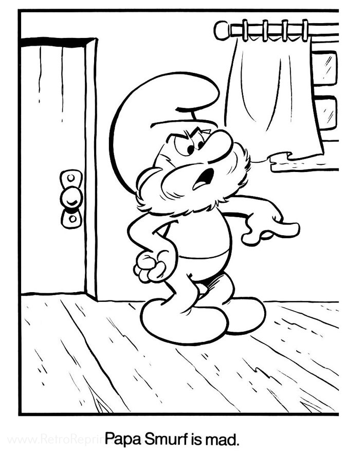 Smurfs Coloring Pages | Coloring Books at Retro Reprints - The world's