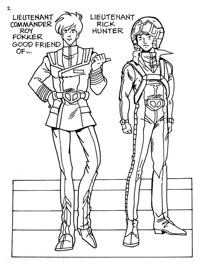 robotech coloring page hard