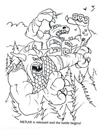 A Big Coloring Book Inhumanoids 1986 