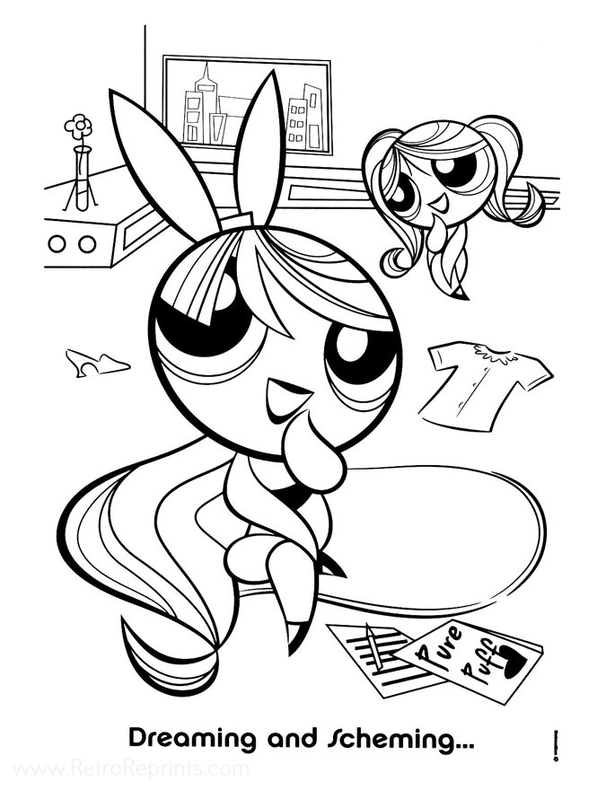 Cartoon Network - The Powerpuff Girls Coloring Sheet