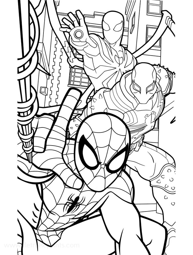 Marvel Super Heroes Coloring Pages | Coloring Books at Retro Reprints ...