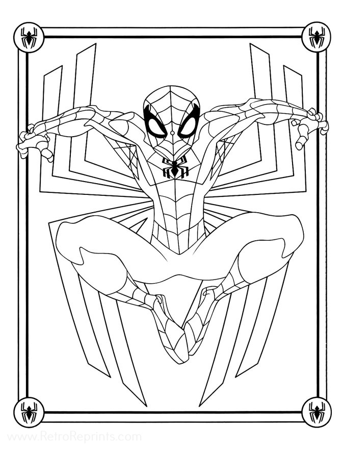 Spectacular Spider-man, The Coloring Pages  Coloring Books at Retro  Reprints - The world's largest coloring book archive!